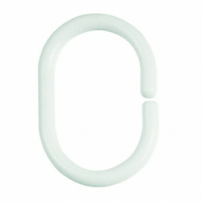 1 Кольца для штор Spirella C-minor, 12шт, цвет белый