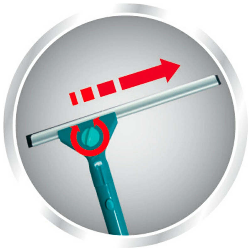 3 Щётка для мытья окон с губкой и телескопической ручкой Leifheit Basic Wet & Dry (90-150см) фото 4