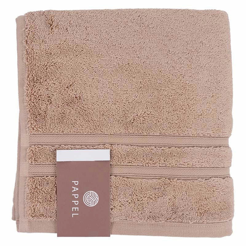 2 Полотенце махровое Pappel Cirrus/S 70x140см, цвет бежевый фото 3