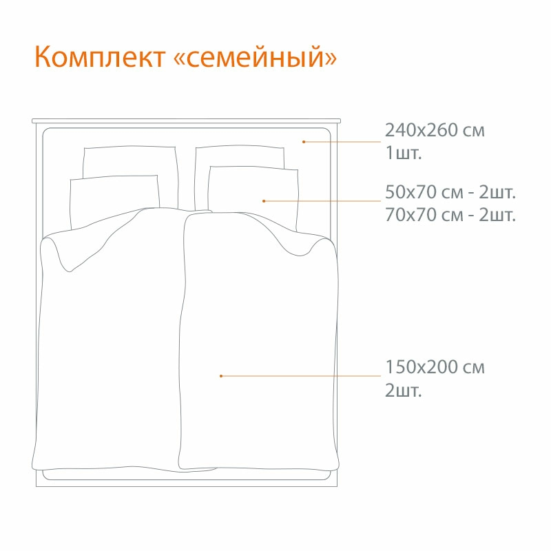 Комплект постельного белья семейный Pappel Jacquard Brown фото 3