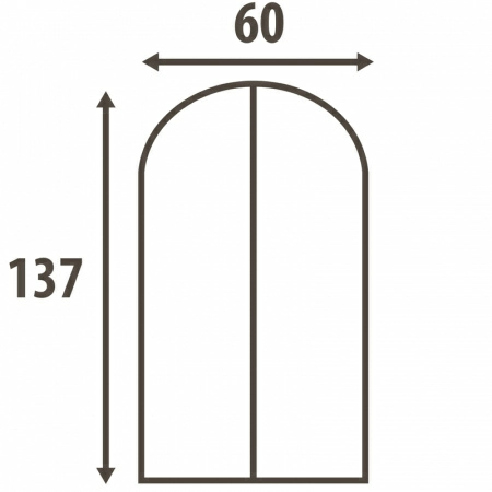 2 Чехол для одежды Hausmann Paisley 60x137см, бежевый фото 2