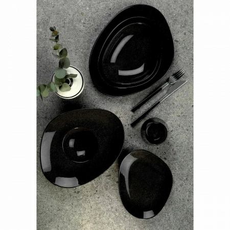 2 Тарелка для пасты Kutahya Galaxy, серый фото 2